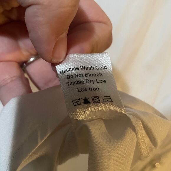 Tuckernuck Blanc Willow Blouse SZ XS Pearl Button Cotton 3/4 Sleeve White Tunic - Picture 9 of 12